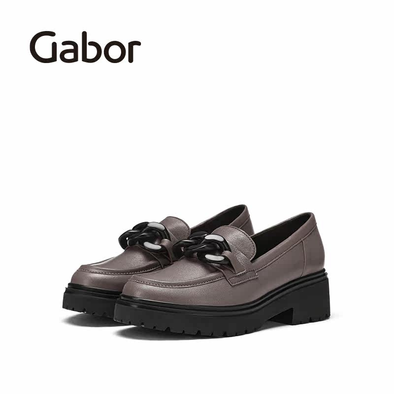 Gabor德国嘉步35230单鞋 中低跟粗跟时尚经典深口套脚乐福鞋女,淘宝优惠券,粉丝福利购,淘宝优惠卷