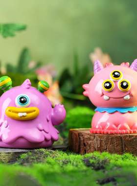 丑萌可爱吧啦小怪兽盲盒卡通萌宠公仔摆件学生节日礼品·现货