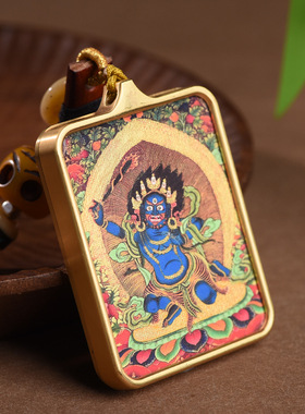 藏式吊坠绳手工编织唐卡脖挂绳扎基拉姆复古民族风文玩饰品项链