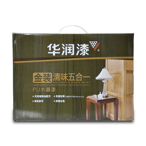 华润漆 金装清味五合一PU木器漆 实木家具翻新漆 聚酯白漆清漆9kg - 图2