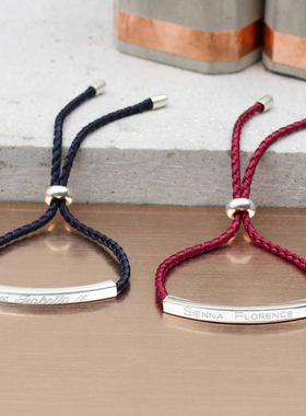 亚马逊不锈钢空心管刻字长牌手链 时尚百搭龙鳞编织手链