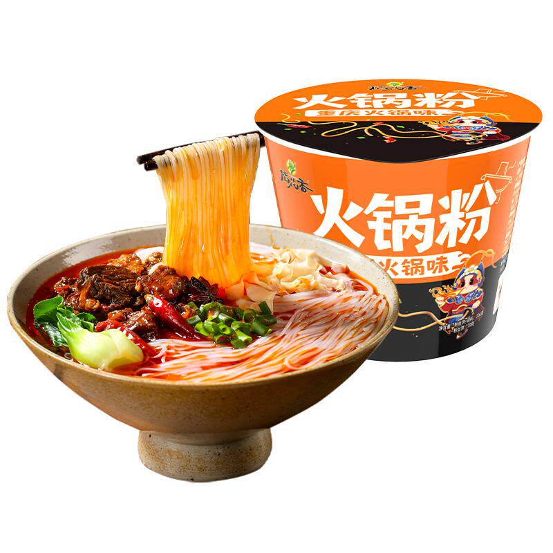 稻花香火锅粉丝酸辣粉6桶装