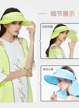 后益全面防晒黑科技空顶遮阳帽