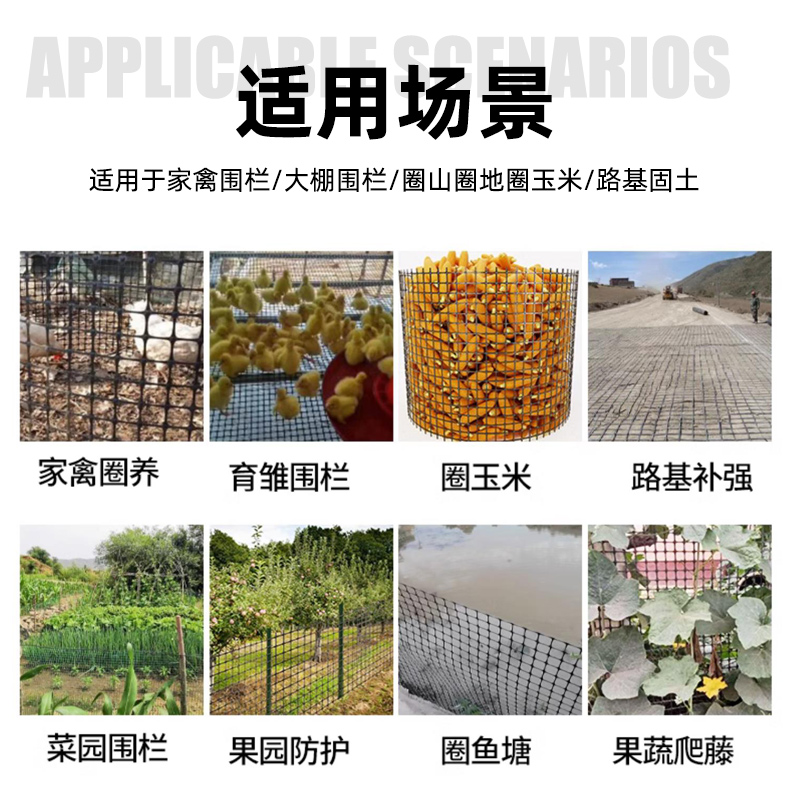 塑料网防护养殖围栏菜园家用拦鸡户外栅栏圈玉米漏粪养鸡网隔离网 - 图2