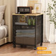 Movable iron simple bedside storage rack small cabinet