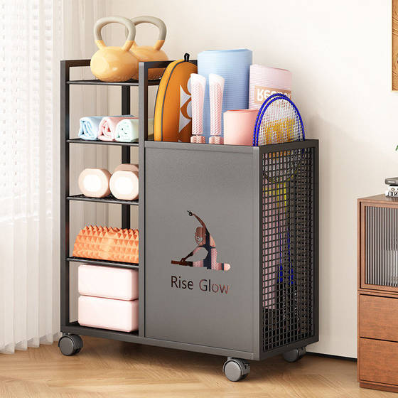 Yoga mat basket large capacity sports equipment organizer