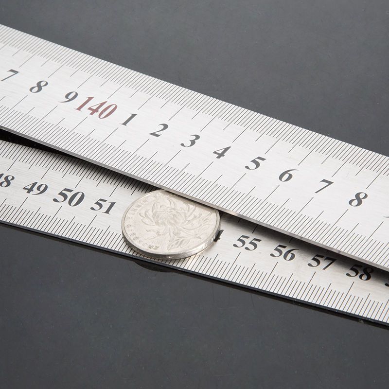 加厚不锈钢直尺30厘米钢板尺15/20/30CM绘图测量工具-图3