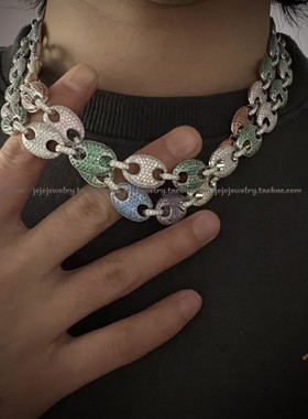 彩色猪鼻子项链gu-linkchain