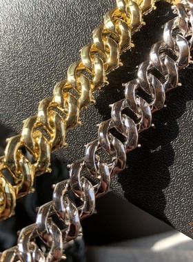 嘻哈风古巴形状项链