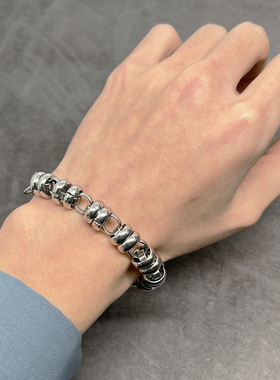 杨和苏追光吧同款重工铸造钛钢不褪色手链男女个性嘻哈说唱送礼物