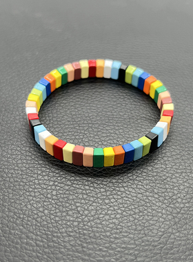 白百何同款搪瓷民族风手链手镯女