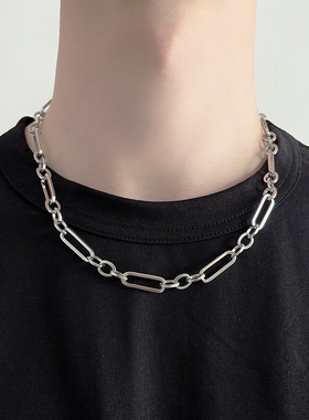 刘宪华钛钢男女不褪色项链