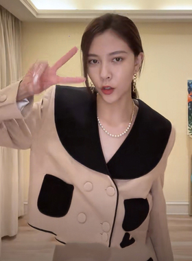 【宋妍霏】同款贝珠钛钢项链女