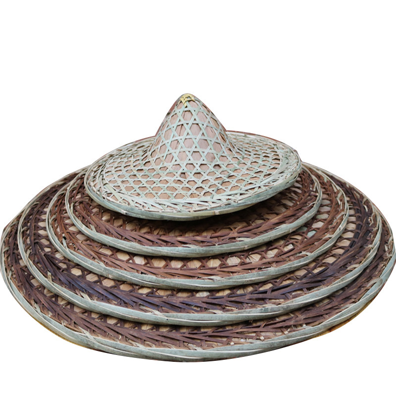 竹编斗笠帽竹帽舞蹈表演道具帽子防雨双层帽竹灯罩复古装饰竹制品,淘宝优惠券,粉丝福利购,淘宝优惠卷