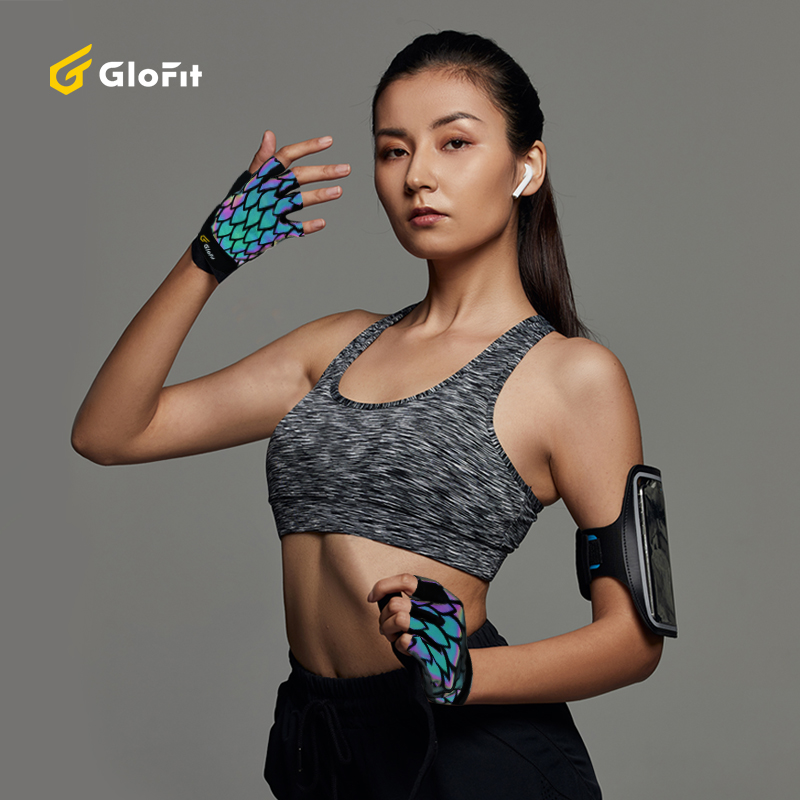 Glofit 七彩发光 半指健身手套 1对 天猫优惠券折后￥34包邮（￥49-15）