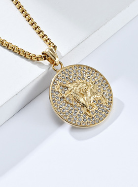 钛钢项链挂件脖链说唱吊坠挂链