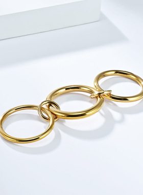 欧美女士新款堆叠戒指女小众个性