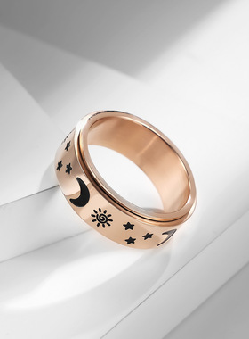 钛钢情侣戒指不锈钢对戒ring指环