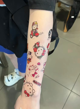 hellokitty纹身贴高颜值甜酷可爱