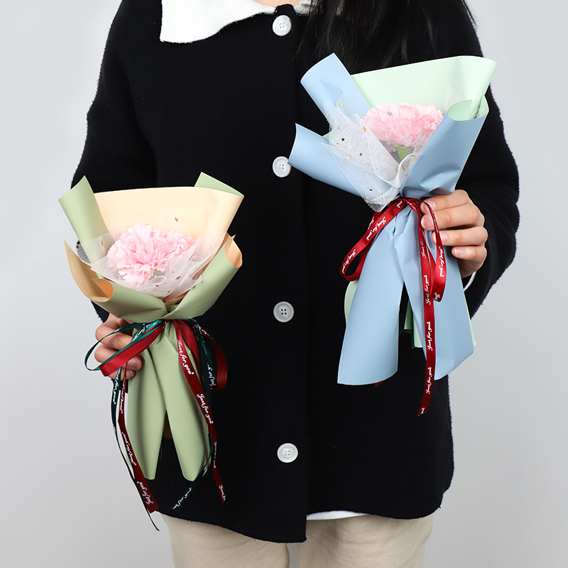 单支花束包装纸鲜花一朵玫瑰单只向日葵欧雅花纸diy花艺材料套装 爱上花衣鲜花包装 淘优券