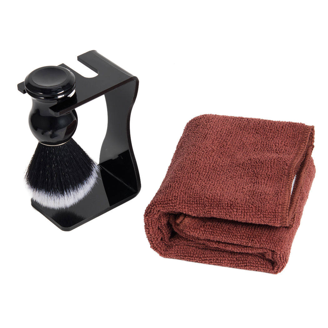 男士手动剃须胡刷刮胡子工具打泡沫软毛刷软化皂碗清洁面5件套装,淘宝优惠券,粉丝福利购,淘宝优惠卷