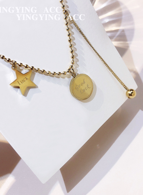 韩国东大门设计款钛钢百搭锁骨链