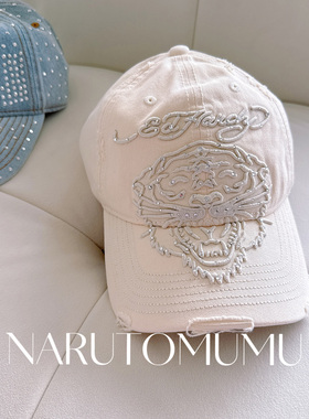 小姐姐全球购ED HARDY 虎头 水钻 刺绣 棒球帽 男女同款 26冬02