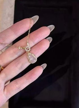 白葫芦项链精致轻奢环环相扣锁骨链气质轻奢闺蜜项链