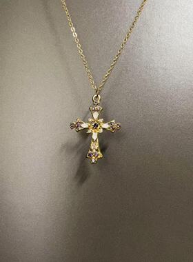 Vintage古着 Silver light hanging night欧美风月亮星星吊坠项链