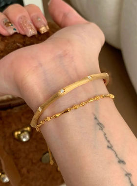 节节高升转运竹节手链女ins小众精致轻奢百搭新中式设计