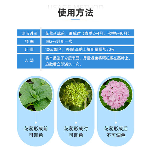 虹越园艺家绣球调蓝剂绣球调色剂绣球调蓝剂绣球调色剂绣球调色剂 - 图2
