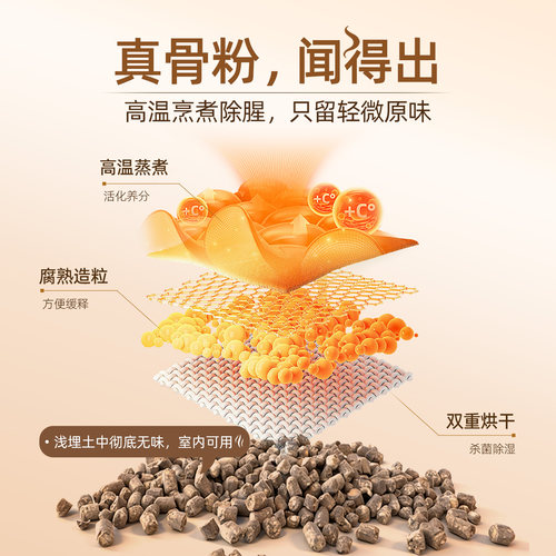 虹越x花丁骨粉颗粒肥料花卉果蔬兰花通用多微量元素种球种菜植物 - 图2
