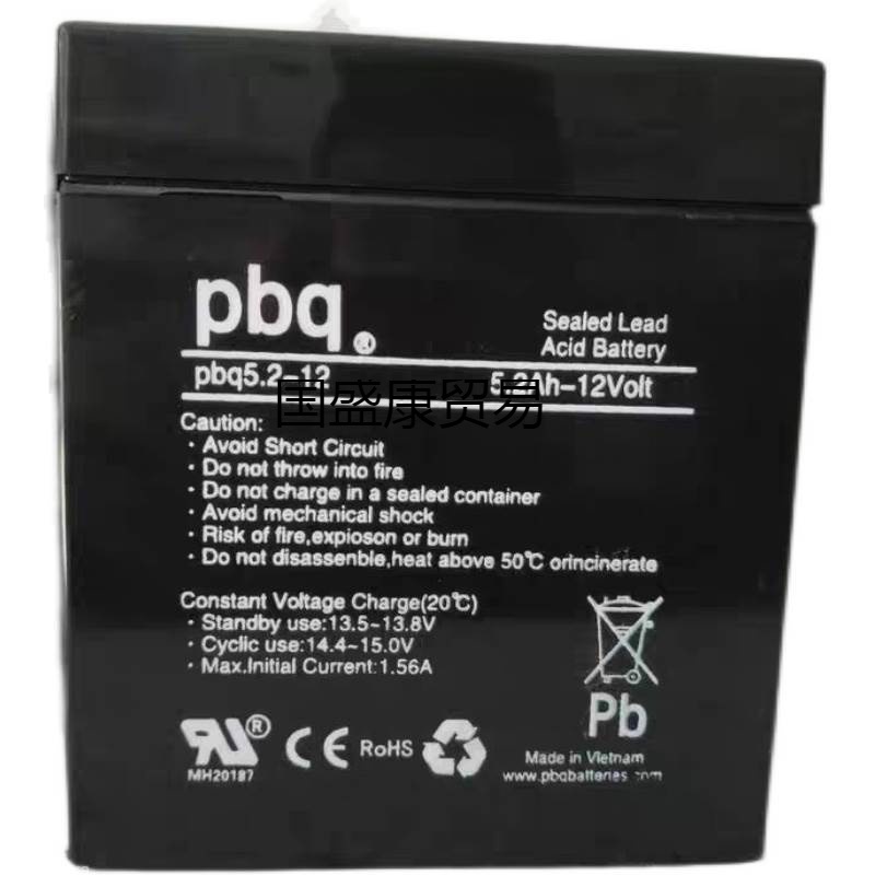 荷兰PBQ蓄电池pbq5.2-12库卡机器人精密仪器电子仪表12V5.2AH专用 - 图1