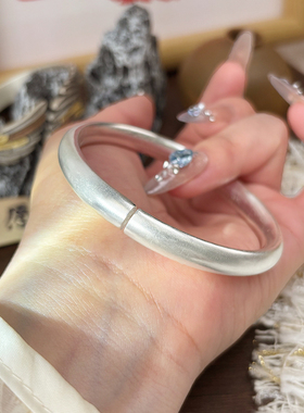 航达银匠梅花足银999实心开口