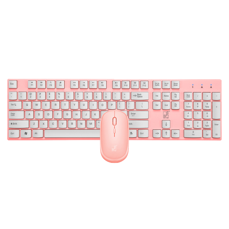 无线鼠标键盘套装商务家用办公女生粉色巧克力超薄笔记本键盘通用,淘宝优惠券,粉丝福利购,淘宝优惠卷