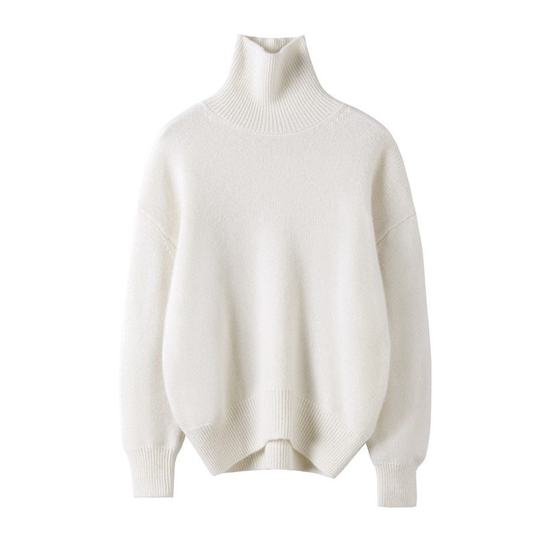 经典大气的一件！高领100%纯山羊绒衫女宽松加厚廓形毛衣女秋冬,淘宝优惠券,粉丝福利购,淘宝优惠卷