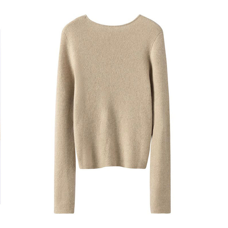 格外的喜爱~前镂空羊绒衫女纯羊绒毛衣圆领宽松薄款秋冬,淘宝优惠券,粉丝福利购,淘宝优惠卷