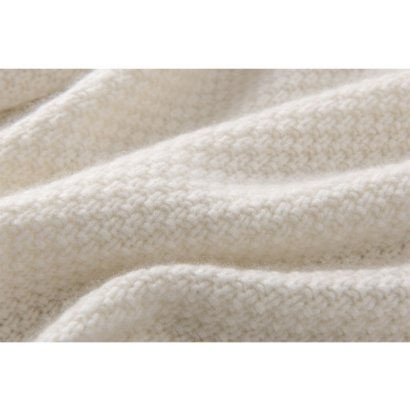 Gao端系列 敲级美！气质米白手织羊绒毛衣加厚泡泡袖纯山羊绒衫女,淘宝优惠券,粉丝福利购,淘宝优惠卷