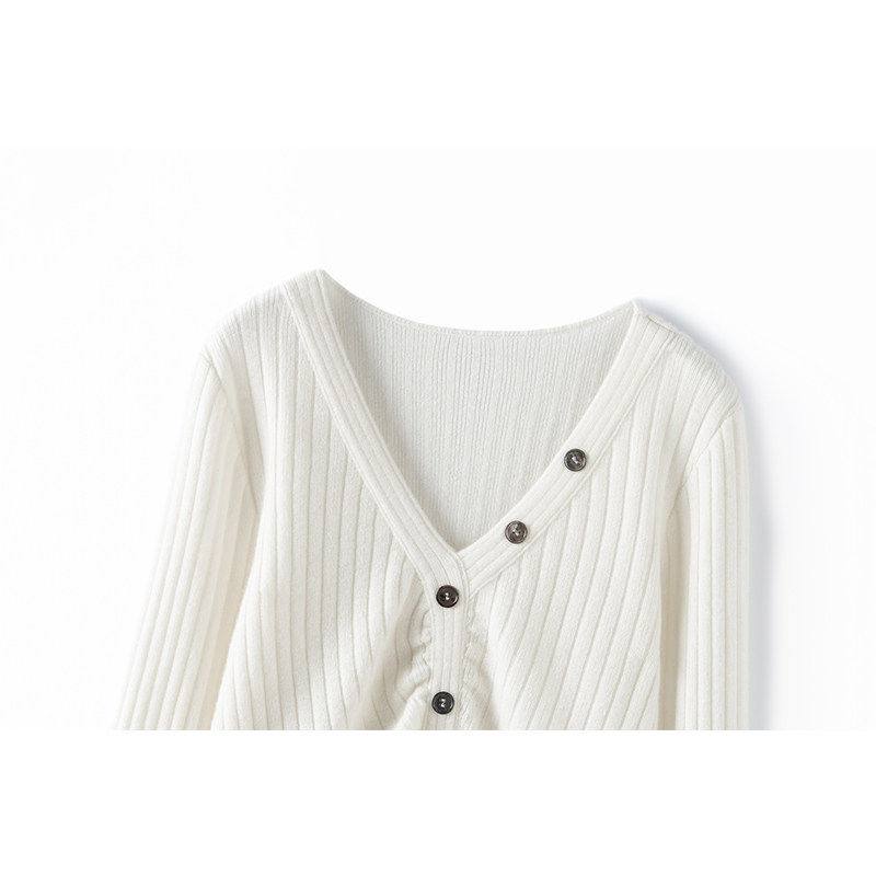 品相真好~不规则100%纯山羊绒V领开衫女设计感针织外套女内搭洋气,淘宝优惠券,粉丝福利购,淘宝优惠卷