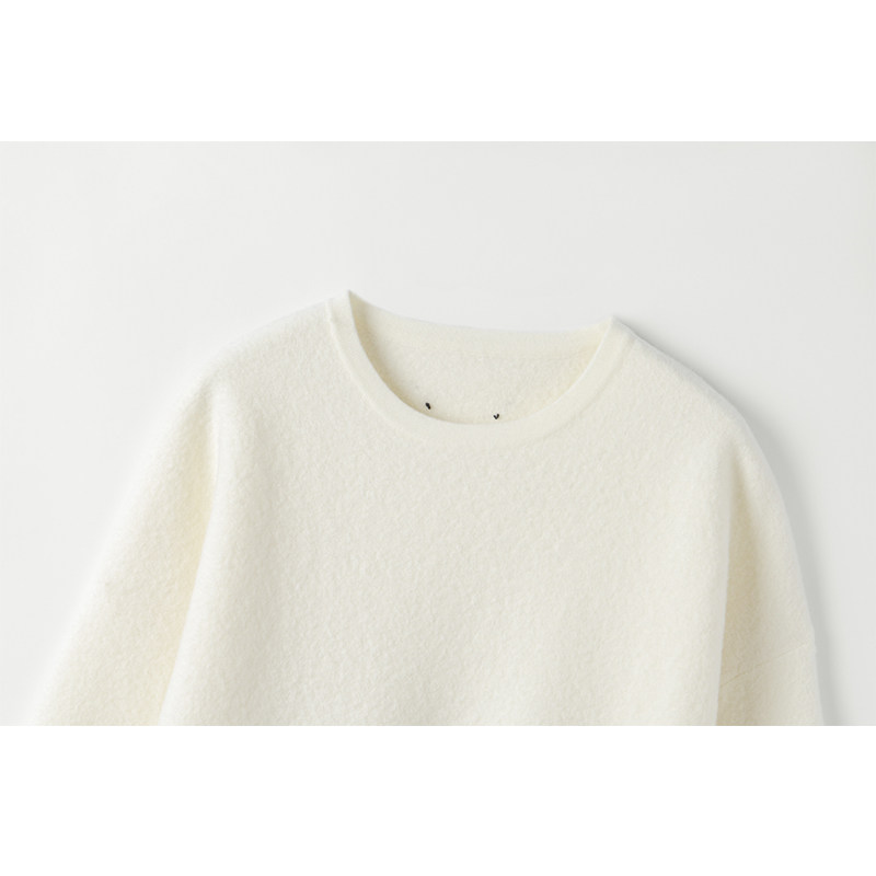 简直爱了~乳白色廓形圆领密织毛衣A字短裤羊绒套装女2025秋冬新款,淘宝优惠券,粉丝福利购,淘宝优惠卷