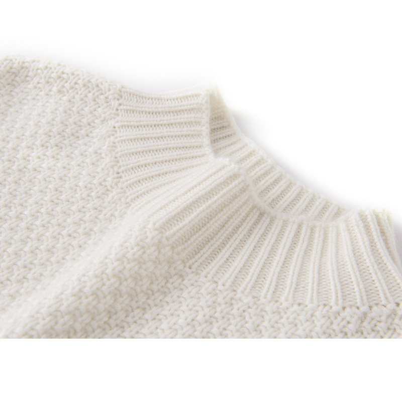 Gao端系列 敲级美！气质米白手织羊绒毛衣加厚泡泡袖纯山羊绒衫女,淘宝优惠券,粉丝福利购,淘宝优惠卷