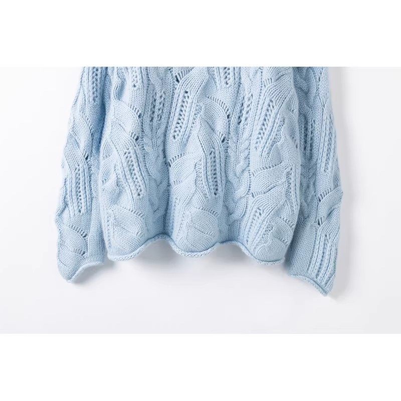 萨琪尼官方正品！100%纯山羊绒衫女镂空秋冬半高领时尚纯色针织衫,淘宝优惠券,粉丝福利购,淘宝优惠卷