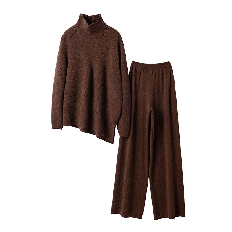 穿出来腔调满满！羊绒衫女纯羊绒裤子女外穿阔腿裤羊绒套装女毛衣,淘宝优惠券,粉丝福利购,淘宝优惠卷