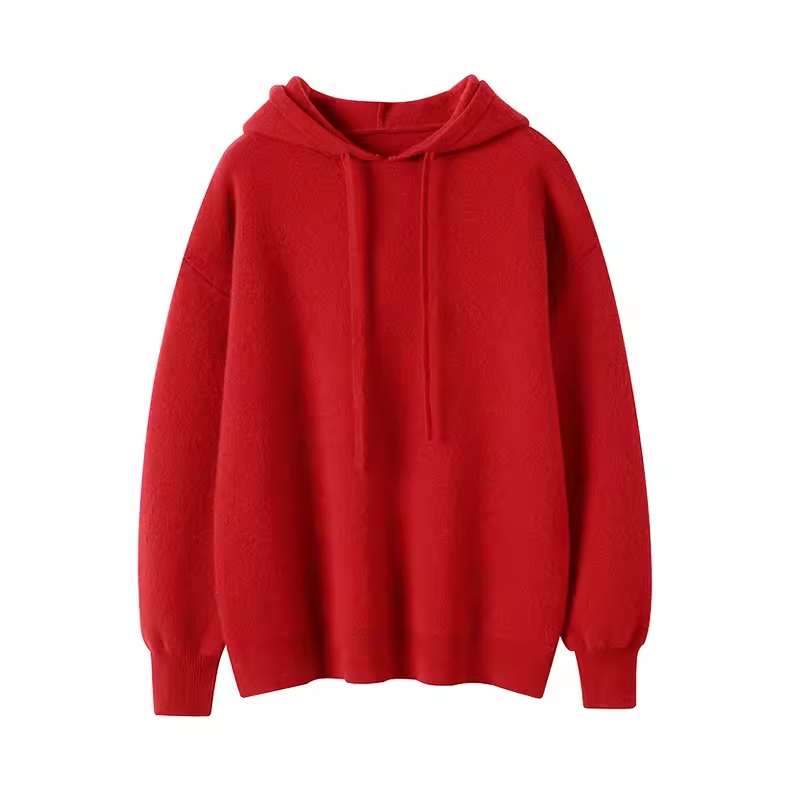 重磅推荐！稀有日本订单~四平针连帽羊绒衫女卫衣加厚毛衣女宽松,淘宝优惠券,粉丝福利购,淘宝优惠卷