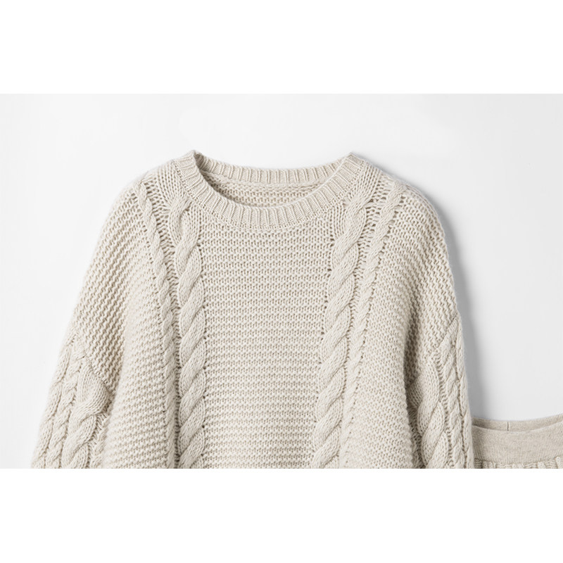 尊享意大利奢！气质爆火！大克重加厚羊绒衫女纯羊绒裤子毛衣套装,淘宝优惠券,粉丝福利购,淘宝优惠卷