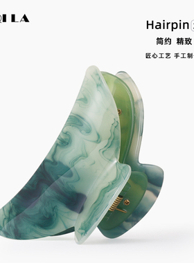 AIQILA抓夹亚克力新中式复古水墨