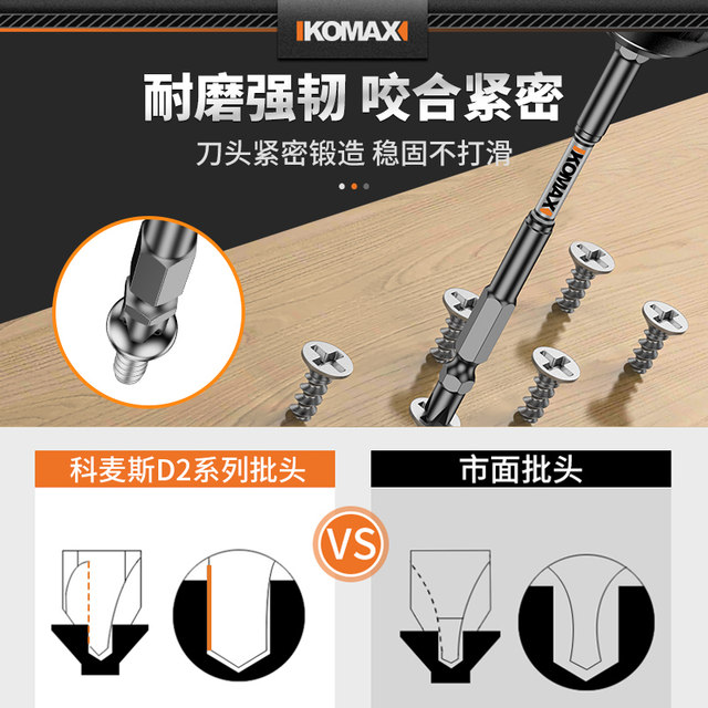 Electric screwdriver with tungsten steel strong magnet ring