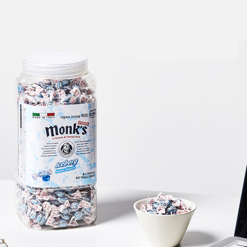 韩国直邮 monks蒙斯冰山意大利润喉糖香草薄荷提神700g - 图2
