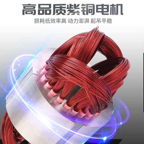 直滑式吊机小型家用升降自建房工地楼顶电动简易轨道起重机吊砖机 - 图1