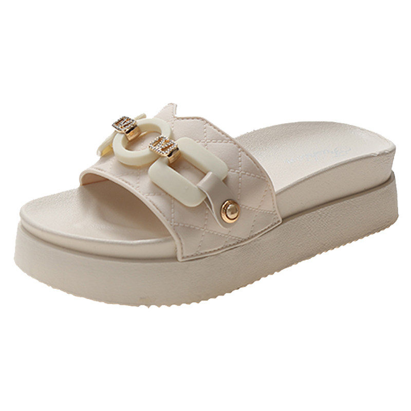 小香风拖鞋女夏外穿2025年新款厚底网红凉鞋沙滩凉拖鞋子时尚舒适,淘宝优惠券,粉丝福利购,淘宝优惠卷